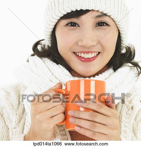 person, Asian, Korean, woman, object, winter, muffler View Large Photo Image Stock Photograph - person, Asian, Korean, woman, object, winter, muffler. Fotosearch