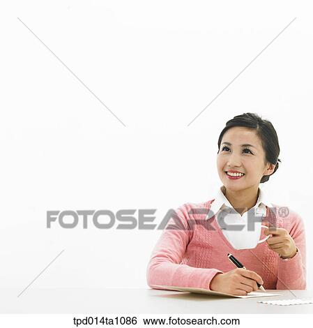 person, Asian, Korean, woman, object, letter, sitting View Large Photo Image Stock Photograph - person, Asian, Korean, woman, object, letter, sitting. Fotosearch
