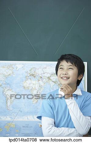 classroom, education, Asian, smile, person, thought View Large Photo Image Stock Photo - classroom, education, Asian, smile, person, thought. Fotosearch