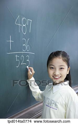classroom, education, Asian, solving problems, smile, person, math View Large Photo Image Picture - classroom, education, Asian, solving problems, smile, person, math. Fotosearch