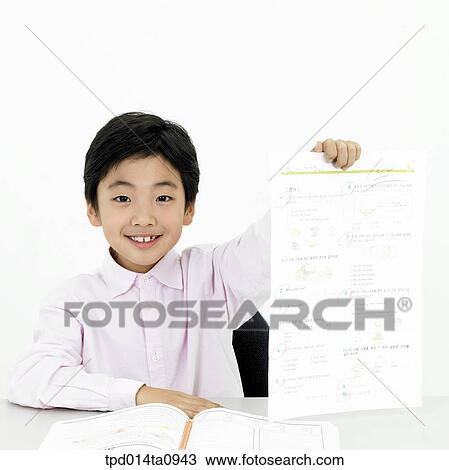 education, object, Asian, full marks, smile, person View Large Photo Image Stock Image - education, object, Asian, full marks, smile, person. Fotosearch