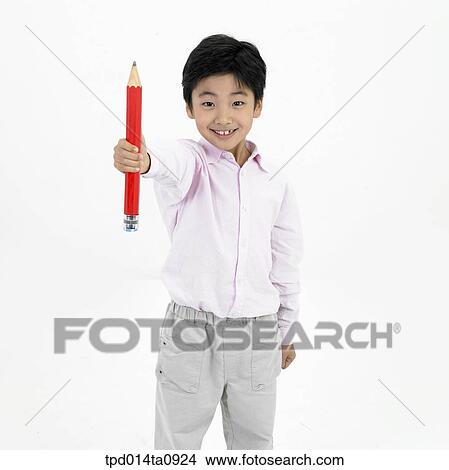 Picture - education, object, Asian, smile, person, child. Fotosearch