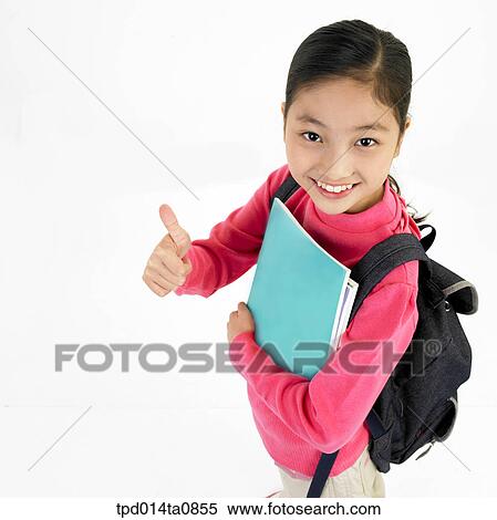 Stock Photography - education, object, Asian, smile, person, hand expression, child. Fotosearch