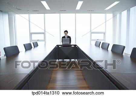 Stock Image - person, Asian, Korean, inside, business, businessman. Fotosearch