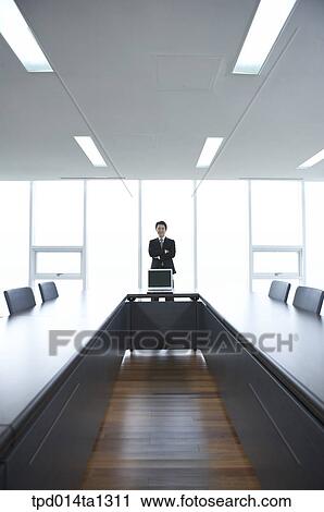 Stock Image - person, Asian, Korean, inside, business, businessman. Fotosearch
