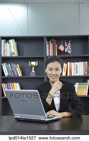 person, Asian, Korean, woman, inside, business, businesswoman View Large Photo Image Stock Photo - person, Asian, Korean, woman, inside, business, businesswoman. Fotosearch