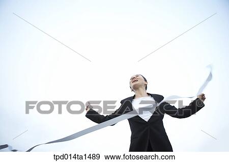Stock Photo - person, Asian, Korean, woman, outside, day, daytime. Fotosearch