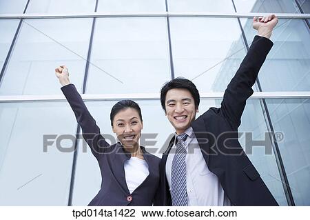 Stock Image - person, Asian, Korean, woman, inside, business. Fotosearch