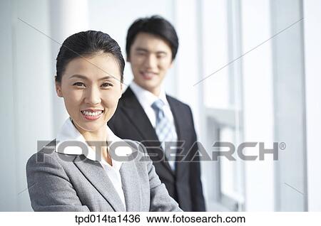 Stock Photograph - person, Asian, Korean, woman, inside, business. Fotosearch