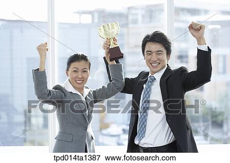 Stock Photo - person, Asian, Korean, woman, colleague, inside. Fotosearch