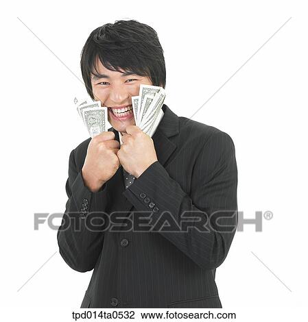Stock Image - economy, object, money, Asian, business, businessman. Fotosearch