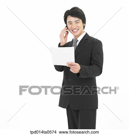 object, Asian, business, businessman, person, document View Large Photo Image Picture - object, Asian, business, businessman, person, document. Fotosearch