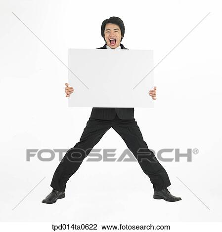 Stock Image - object, Asian, message, business, businessman, person. Fotosearch