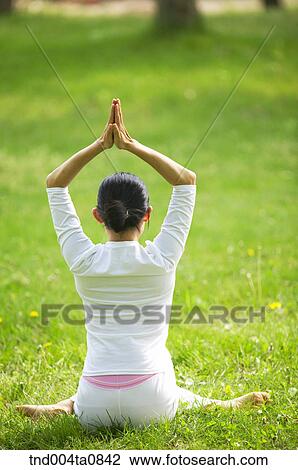 Yoga/ a woman doing yoga View Large Photo Image Stock Image - Yoga/ a woman doing yoga. Fotosearch