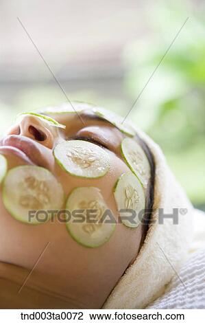 Stock Image - beauty/ massaging. Fotosearch