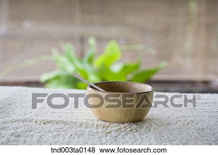spa, pack in a vessel and a stick View Large Photo Image Stock Photo - spa, pack in a vessel and a stick. Fotosearch