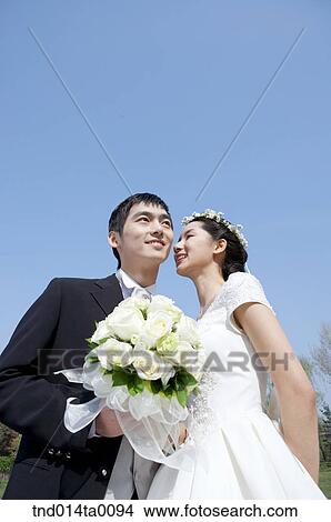 Picture - Wedding, a bridegroom and a bride. Fotosearch