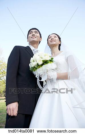 Wedding, a bridegroom and a bride View Large Photo Image Stock Image - Wedding, a bridegroom and a bride. Fotosearch