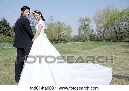 Wedding, a bridegroom and a bride View Large Photo Image Stock Photo - Wedding, a bridegroom and a bride. Fotosearch