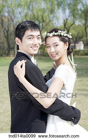 Wedding, a bridegroom and a bride View Large Photo Image Stock Photo - Wedding, a bridegroom and a bride. Fotosearch