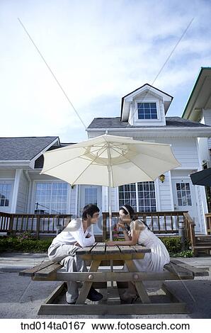 couple with chatting View Large Photo Image Stock Photo - couple with chatting. Fotosearch