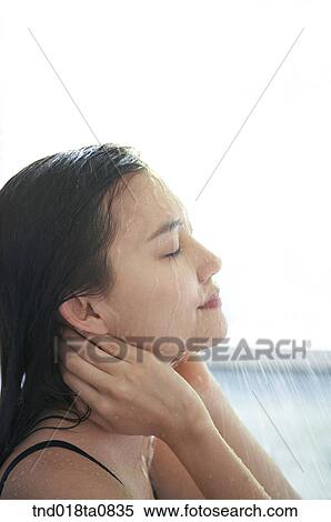 woman taking bath, side figure View Large Photo Image Stock Photography - woman taking bath, side figure. Fotosearch