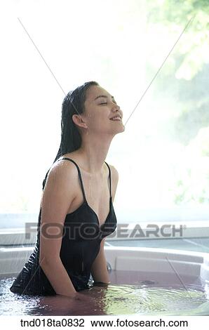 woman taking bath View Large Photo Image Stock Image - woman taking bath. Fotosearch