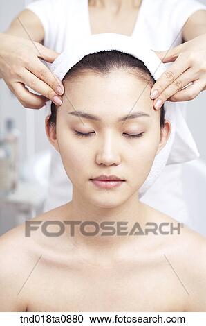 woman taking massage from massagist View Large Photo Image Stock Image - woman taking massage from massagist. Fotosearch