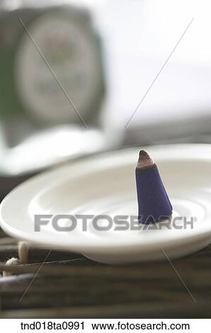 Stock Image - aroma theraphy, aroma oil and incensed candle. Fotosearch