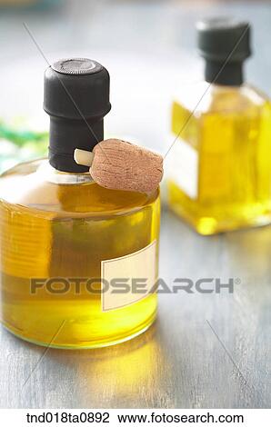 Stock Image - aroma theraphym oil and bottle. Fotosearch