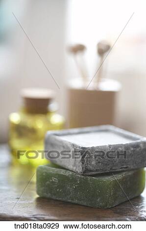 bath items/ soap two View Large Photo Image Stock Photo - bath items/ soap two. Fotosearch
