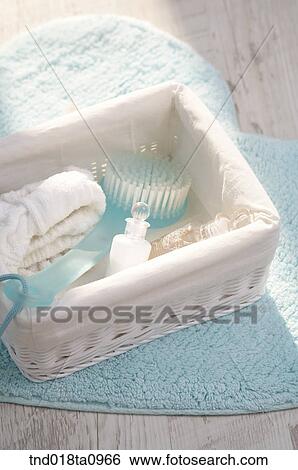 bathing items/ bathing item in the basket View Large Photo Image Stock Photograph - bathing items/ bathing item in the basket. Fotosearch