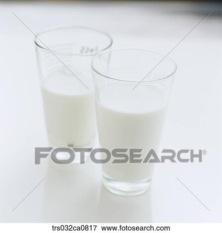 Stock Photo - beverage, drink, milk, dairy products, closeup, object. Fotosearch