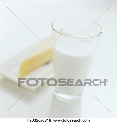 Stock Photo - beverage, drink, milk, dairy products, cheese, closeup, object. Fotosearch