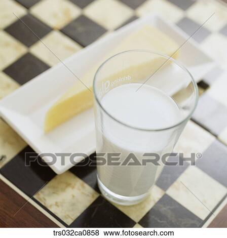 Stock Photo - dairy products, food, cheese, milk, beverage, drink, closeup. Fotosearch