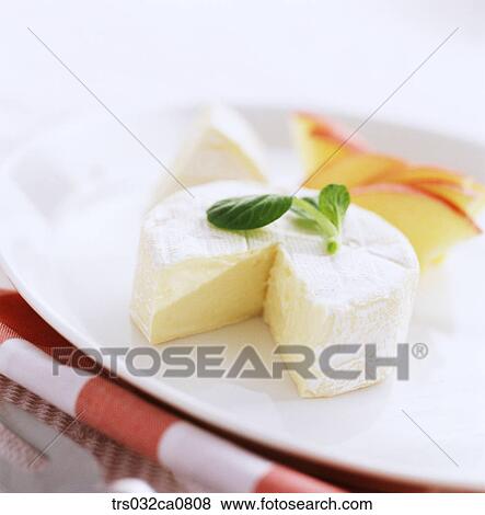 dairy products, food, cheese, slice, cream cheese, brie cheese, Camembert cheese View Large Photo Image Stock Photo - dairy products, food, cheese, slice, cream cheese, brie cheese, Camembert cheese. Fotosearch