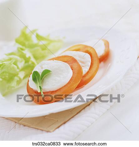 salad, food, tomato, slice, cheese, plate, closeup View Large Photo Image Stock Image - salad, food, tomato, slice, cheese, plate, closeup. Fotosearch