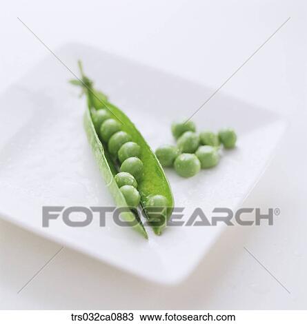 Stock Image - cereals, food, pea, bean, bean chaff, closeup. Fotosearch