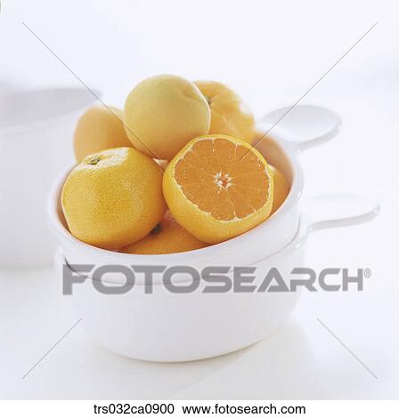 Stock Image - fruit, food, orange, slice, closeup, tangerine. Fotosearch