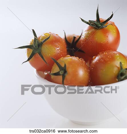 Stock Photograph - vegetable, food, tomato, tomato, plate, closeup. Fotosearch