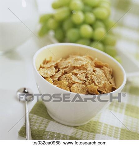 breakfast, food, cereals, milk, cornflakes, closeup View Large Photo Image Stock Photo - breakfast, food, cereals, milk, cornflakes, closeup. Fotosearch
