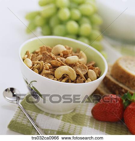 breakfast, food, cereals, milk, closeup, nut View Large Photo Image Stock Photograph - breakfast, food, cereals, milk, closeup, nut. Fotosearch