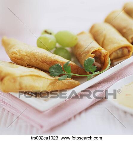 Chinese dish, Chinese food, food, dish, spring roll, closeup View Large Photo Image Stock Image - Chinese dish, Chinese food, food, dish, spring roll, closeup. Fotosearch