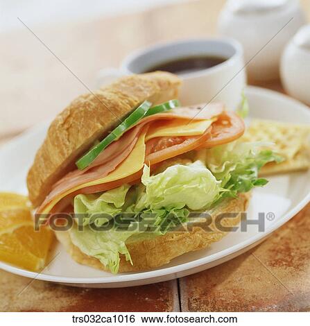 fastfood, food, dish, sandwich, sandwich, ham, cucumber View Large Photo Image Stock Photograph - fastfood, food, dish, sandwich, sandwich, ham, cucumber. Fotosearch