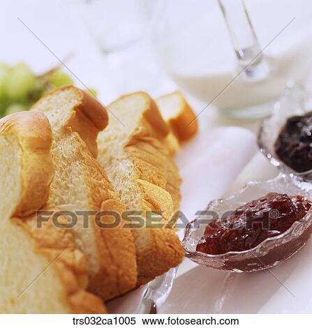 food, confectionery, bread, bread, jam, closeup View Large Photo Image Stock Photography - food, confectionery, bread, bread, jam, closeup. Fotosearch