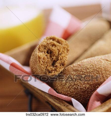Stock Image - food, confectionery, bread, closeup. Fotosearch