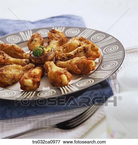 meat, dish, food, hot wing, plate, closeup View Large Photo Image Stock Photo - meat, dish, food, hot wing, plate, closeup. Fotosearch