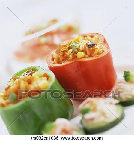 Western food, food, dish, fried rice, paprika, green pepper, closeup View Large Photo Image Stock Photograph - Western food, food, dish, fried rice, paprika, green pepper, closeup. Fotosearch