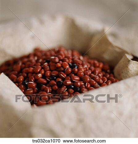 Stock Image - cereals, food, red-bean, closeup. Fotosearch