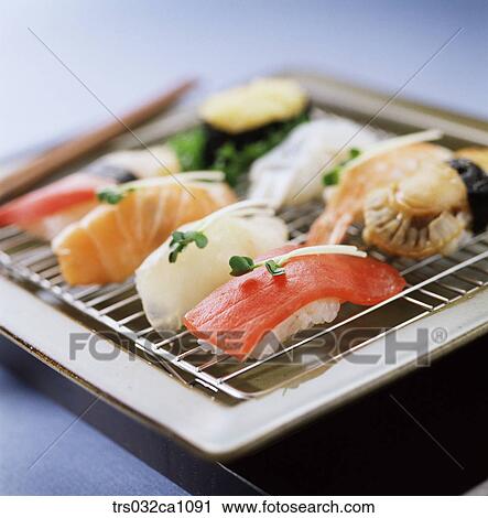 Japanese dish, Japan, dish, food, sushi, Salmon sushi, shrimpsushi View Large Photo Image Stock Image - Japanese dish, Japan, dish, food, sushi, Salmon sushi, shrimpsushi. Fotosearch